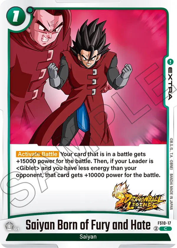 Saiyan Born of Fury and Hate