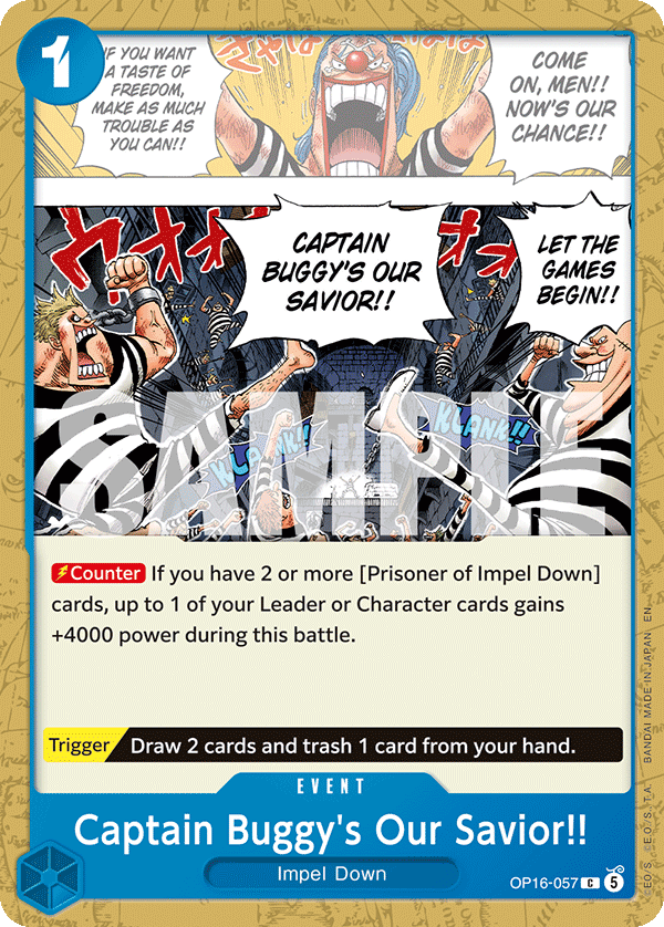 Captain Buggy's Our Savior!!
