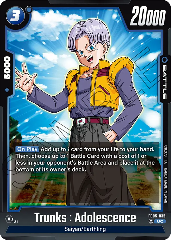 Trunks : Adolescence