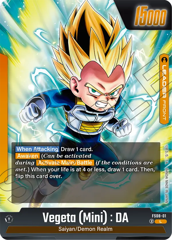 STARTER DECK -VEGETA(MINI) SUPER SAIYAN 3- [FS08]